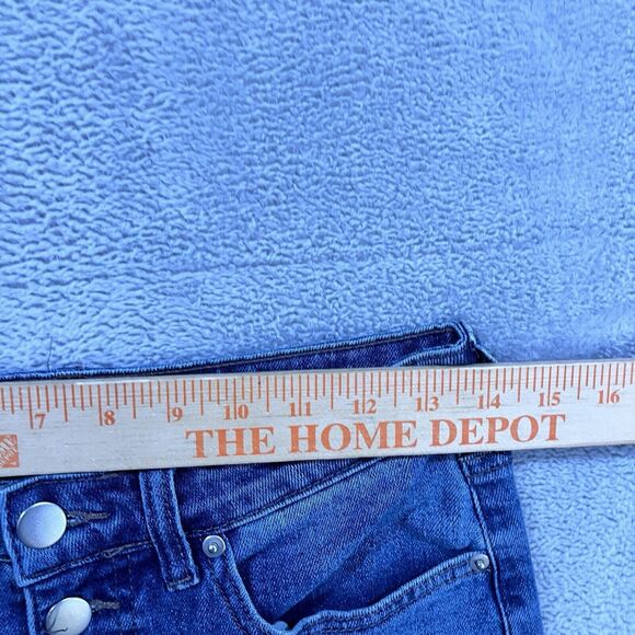 Abound‎ Mom Jeans 27 High Rise Exposed Button Fly Tapered Leg Denim Women's - Picture 5 of 10